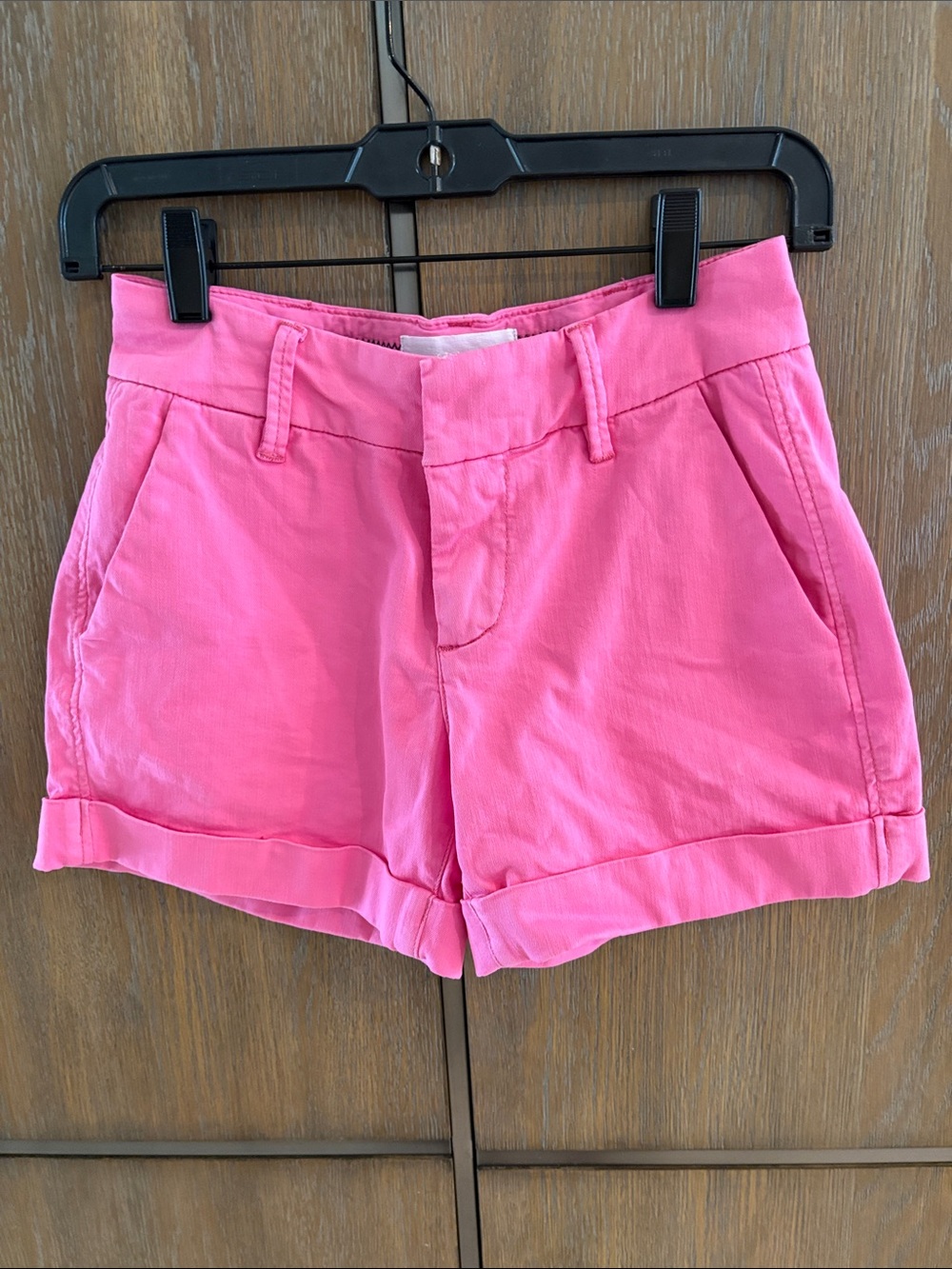 Dear John Hot Pink Rolled-Hem Shorts